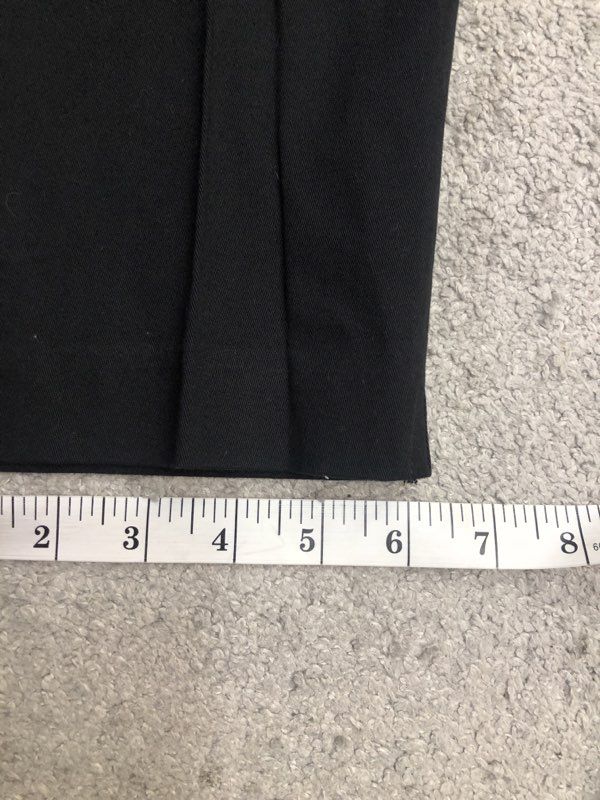 J Jill Pants Womens Black Straight Leg Ankle Pants Side Zip Casual Stretch