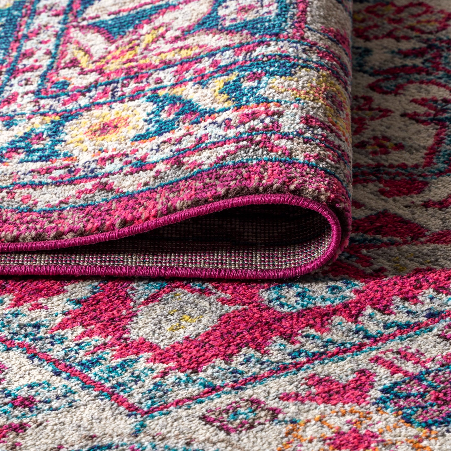 Bohemian FLAIR Boho Vintage Medallion Area Rug