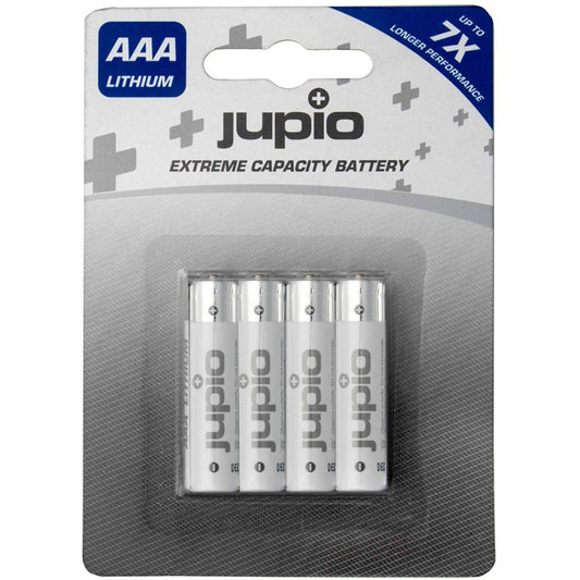 Jupio 4-Pack Non-Rechargeable Lithium Batteries AAA VPE-14