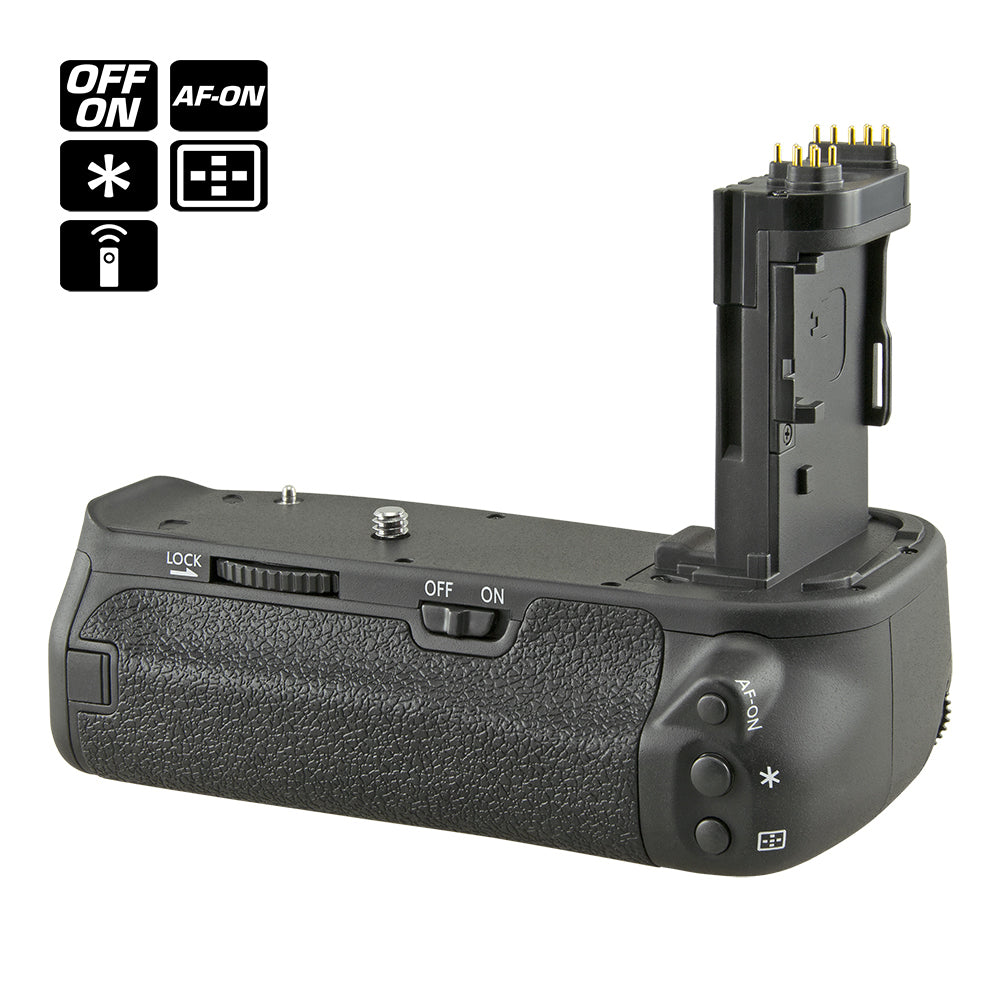 Jupio Battery Grip For Canon EOS 6D with Remote and AA Cylinder