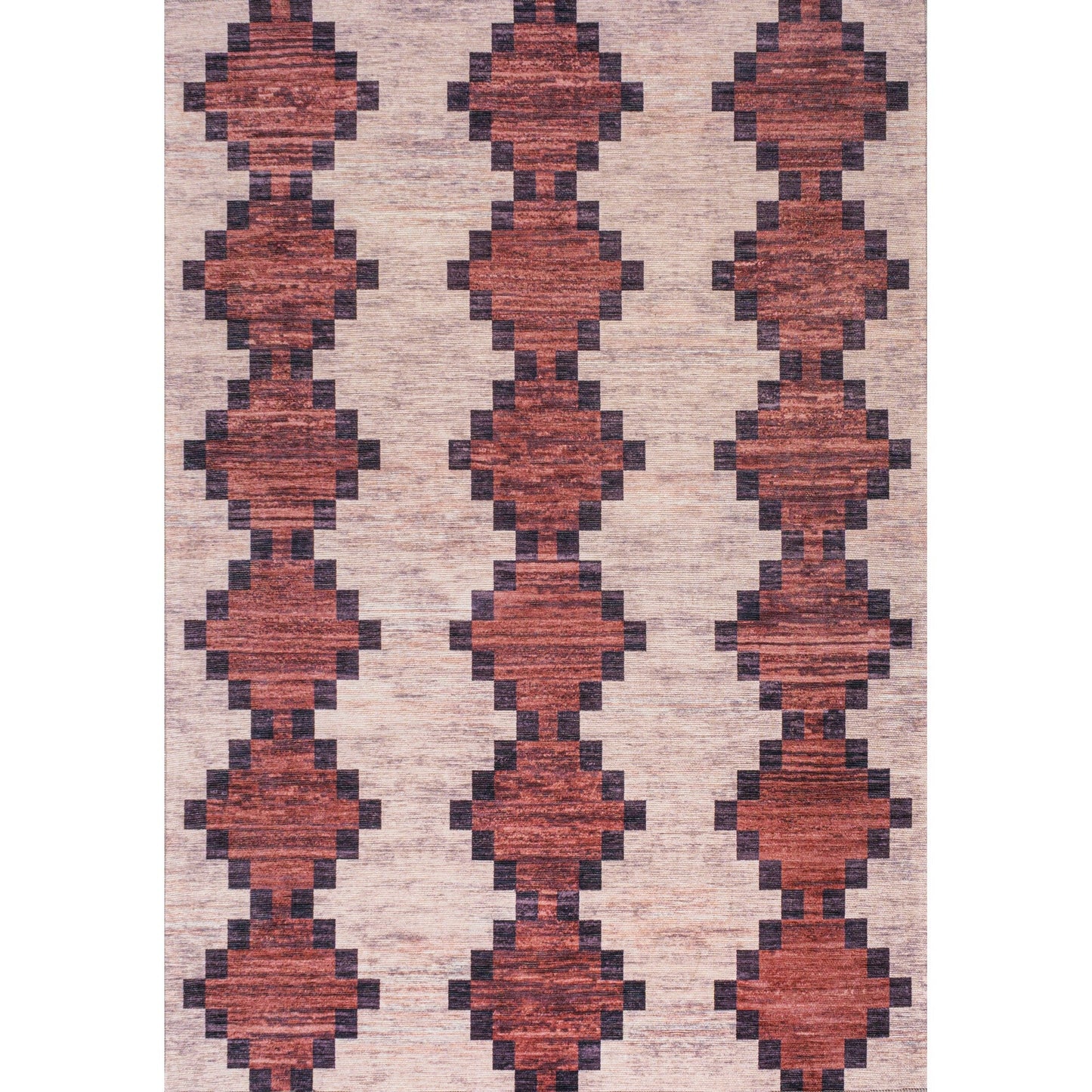 Timantii Modern Trellis Kilim Machine-Washable Area Rug