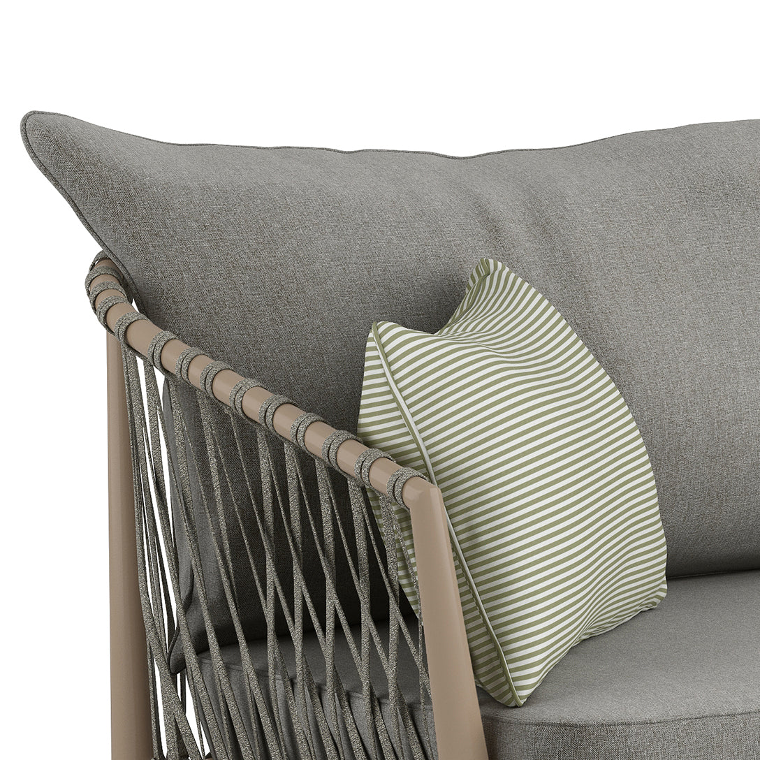 Outdoor Sofa with Aluminum Frame
