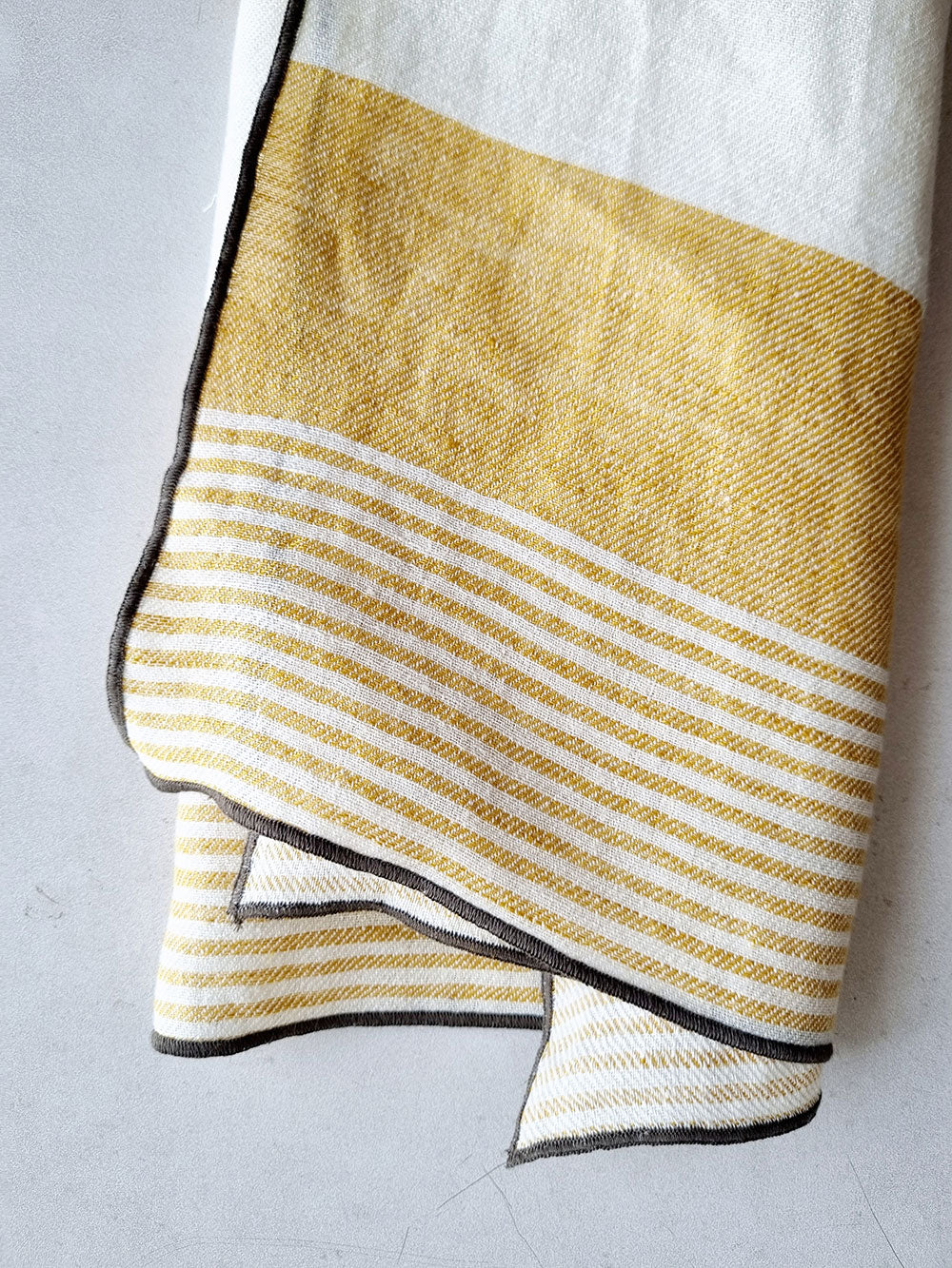 100% Linen Yellow Striped Napkin, Set of 4