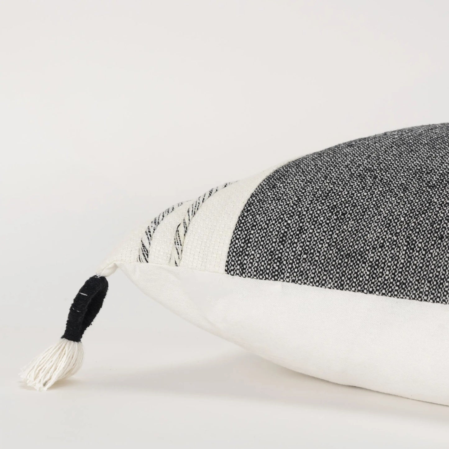 Woven Color Block Throw Pillow