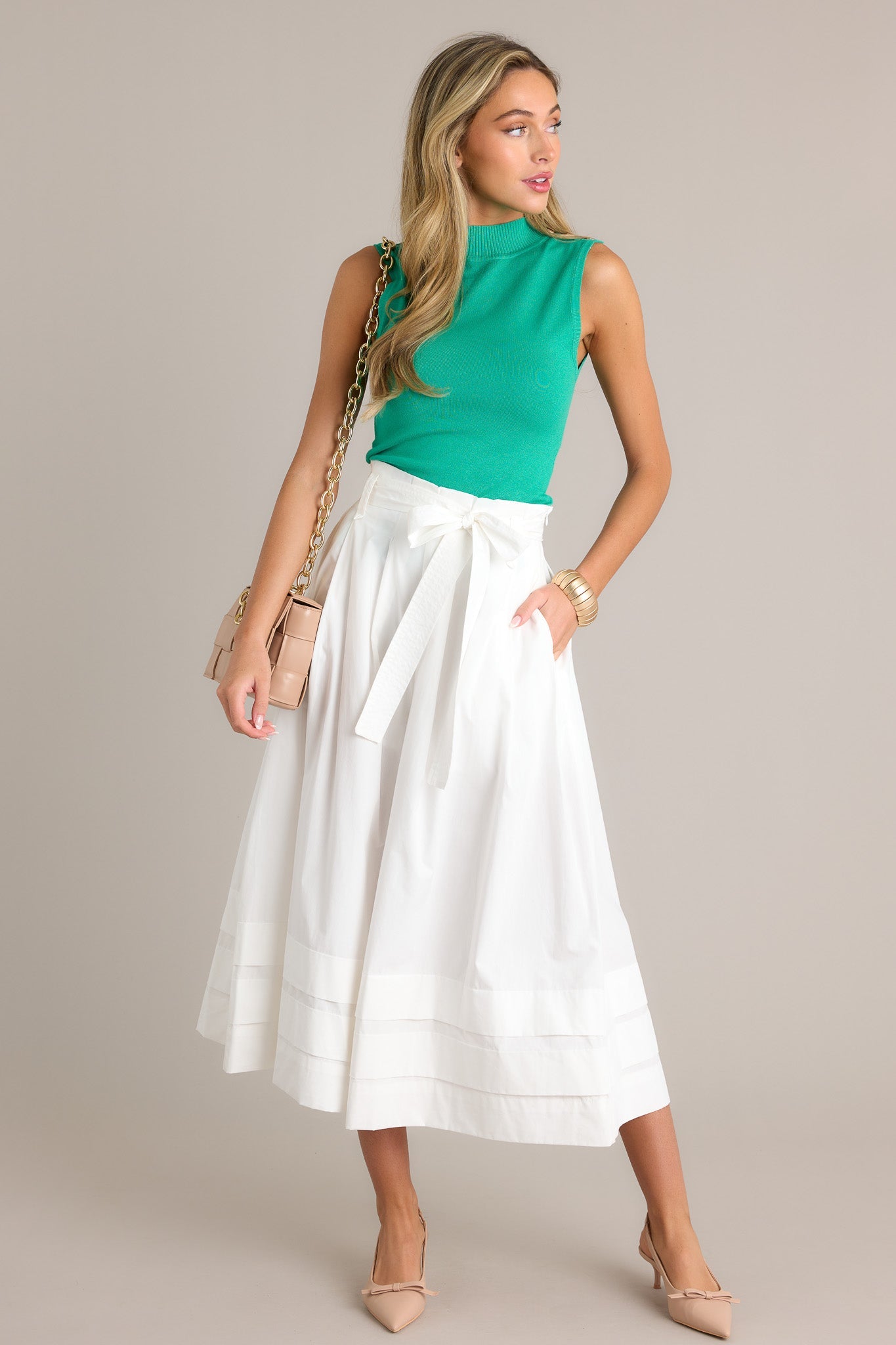 Soft Whispers Kelly Green Tank