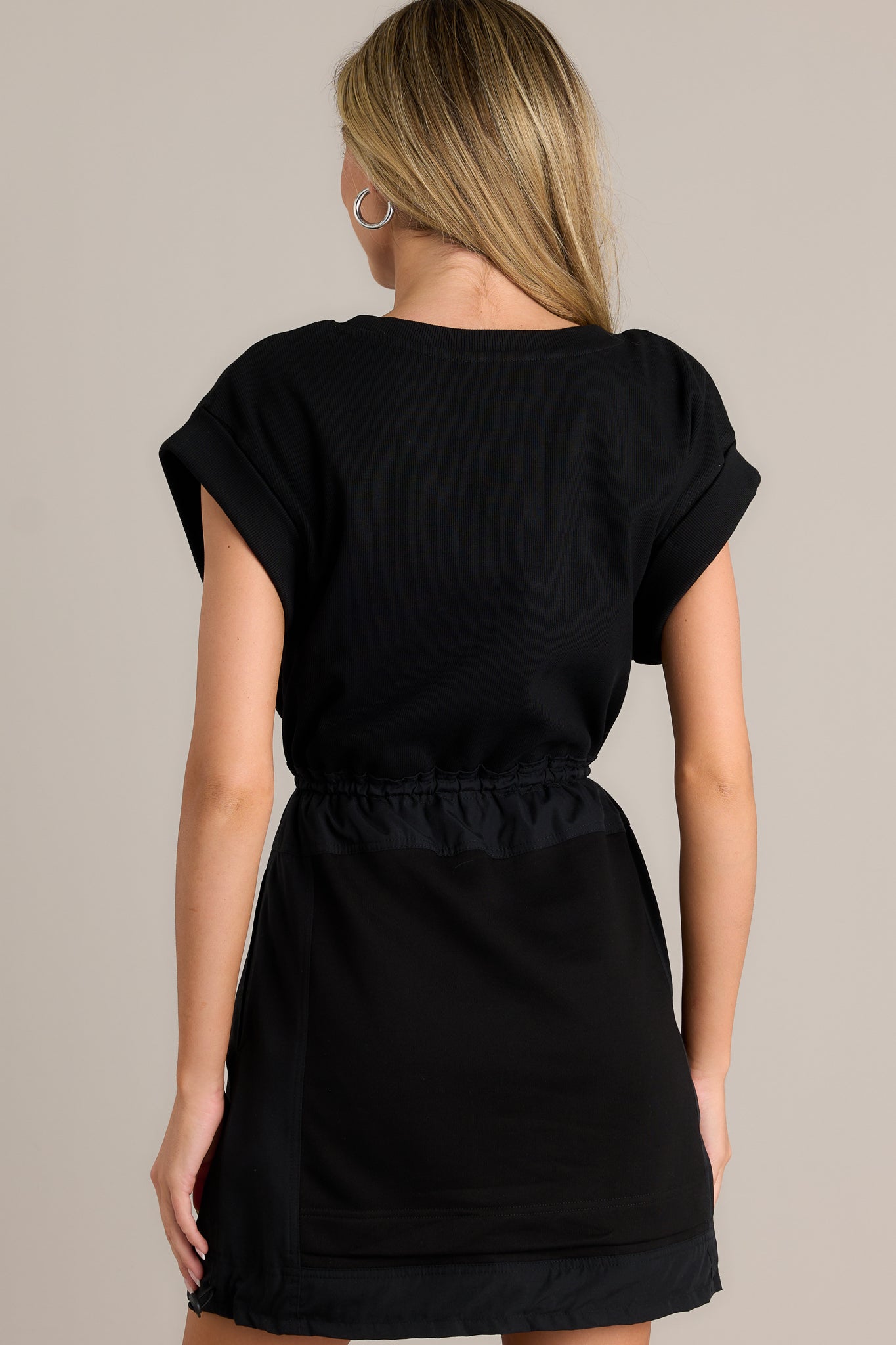 Modern Minimal Black Mini Dress