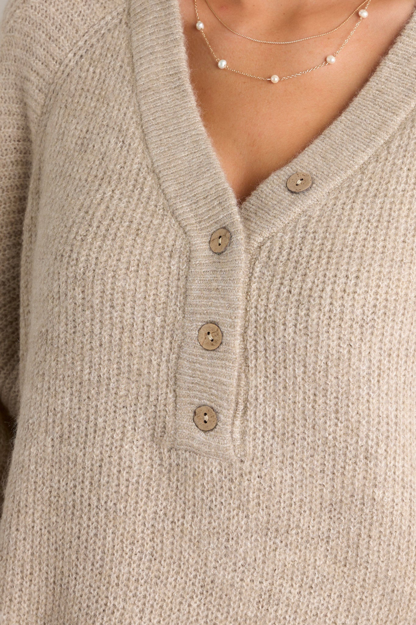 The Outcome Taupe Sweater