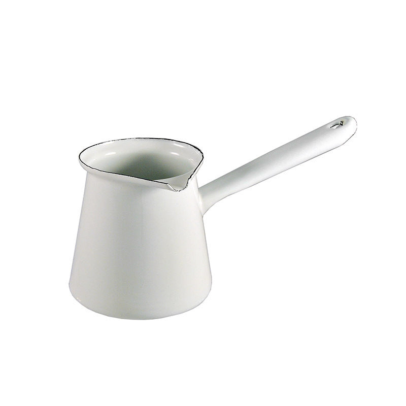 Urban Style 6cm Enamel 500ml Turkish Coffee Pot (White)