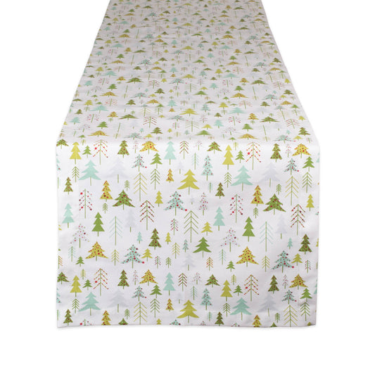 Holiday Woods Printed Table Runner 14X72