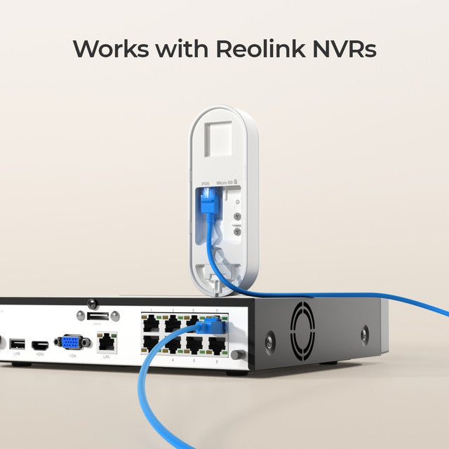 Reolink 2K+ Wired PoE Video Doorbell with Chime (White)