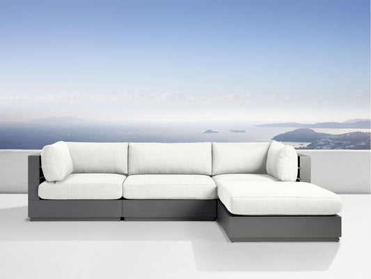 Bal Harbour Outdoor Aluminum Four Piece Sectional