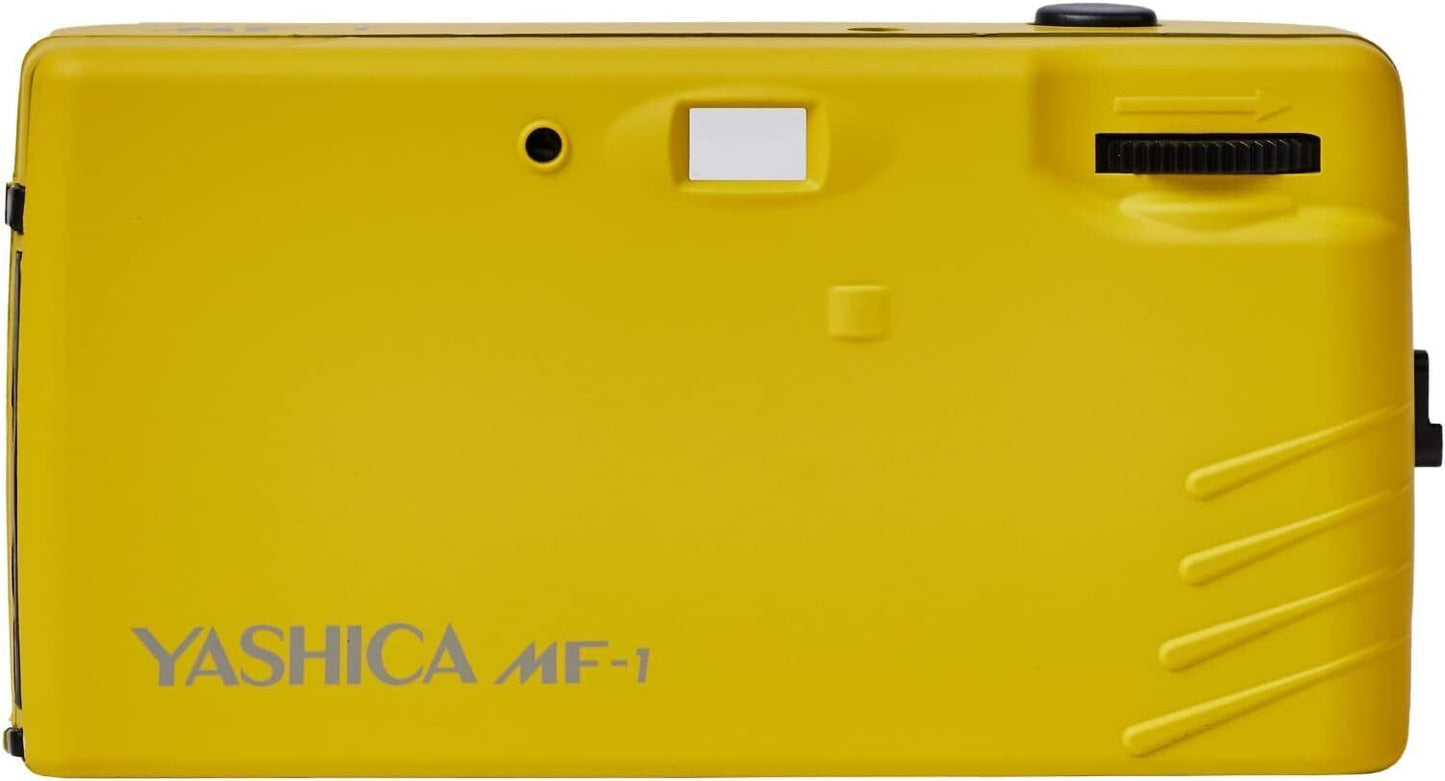 Yashica MF-1 Snapshot Reusable 35mm Film Camera Set (Yellow)