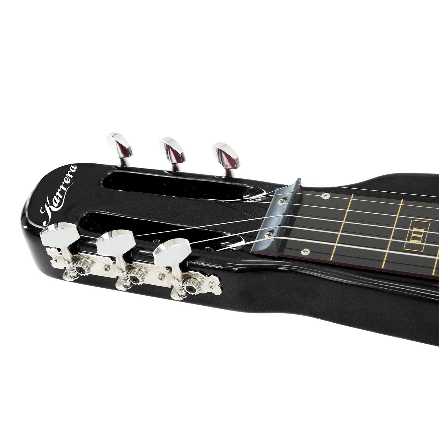 Karrera 29in 6-String Lap Steel Hawaiian Guitar (Black)
