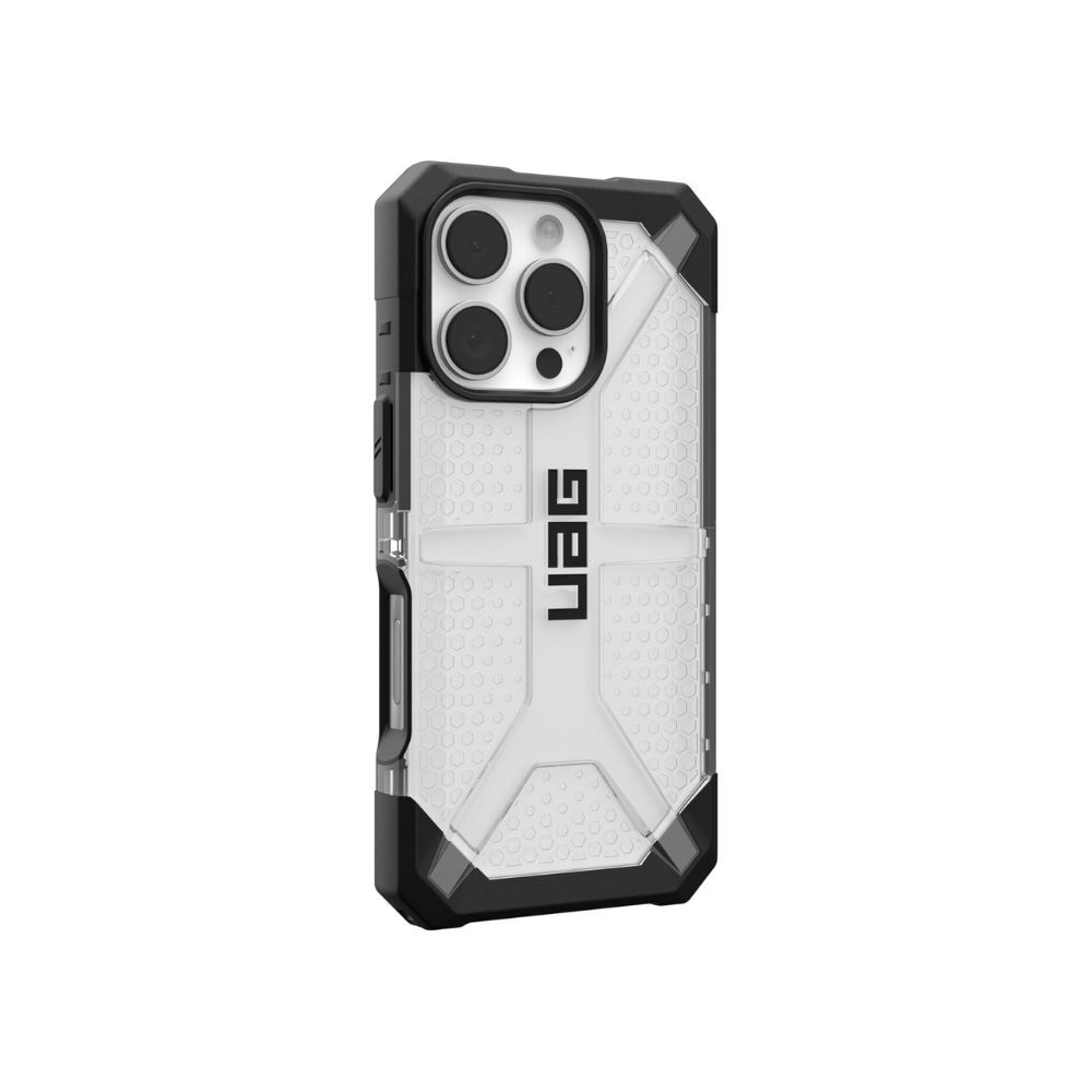 URBAN ARMOR GEAR Plasma Case for iPhone 16 Pro - Drop-Resistant, Wireless Charging (Clear)