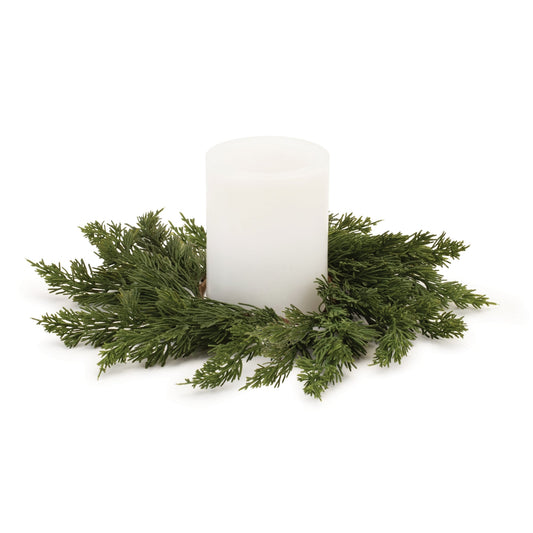 Pine Candle Ring, Set of 2