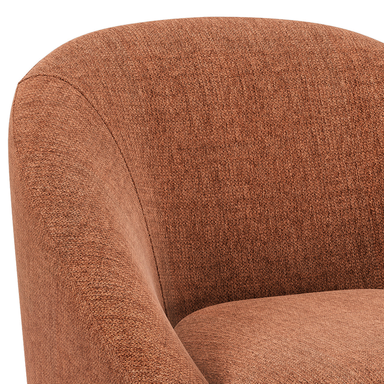 Divine Upholstered Accent Chair with Removable Cushioned Seat and Curved Back