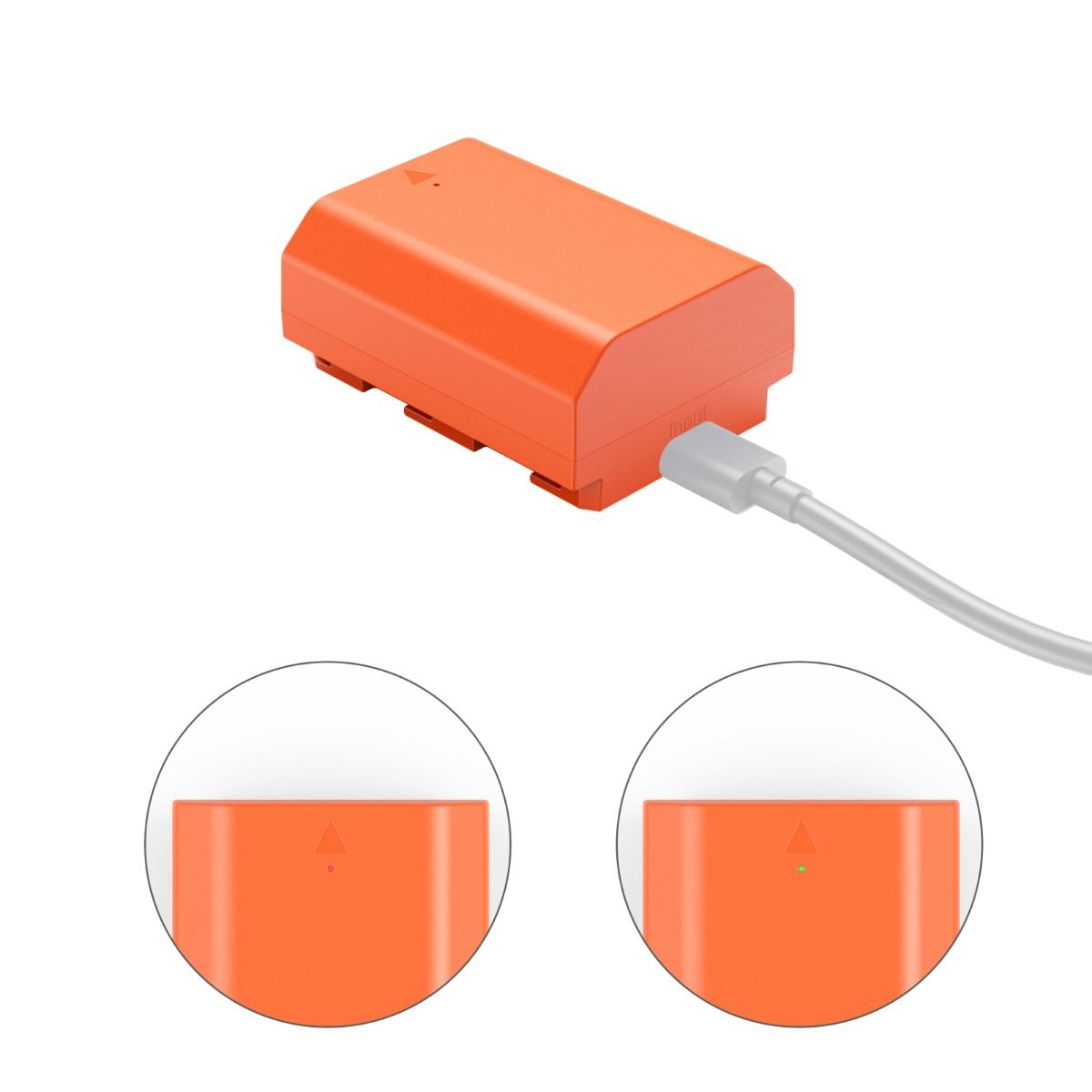 SmallRig NP-FZ100 USB-C Rechargeable Camera Battery (Orange) 4969
