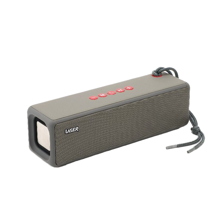 Laser Portable Bluetooth Bar Speaker with TWS Stereo & Built-in Mic (Grey)