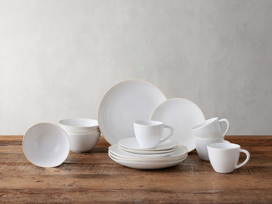 Evora Dinnerware with Cereal Bowls (Set of 16)