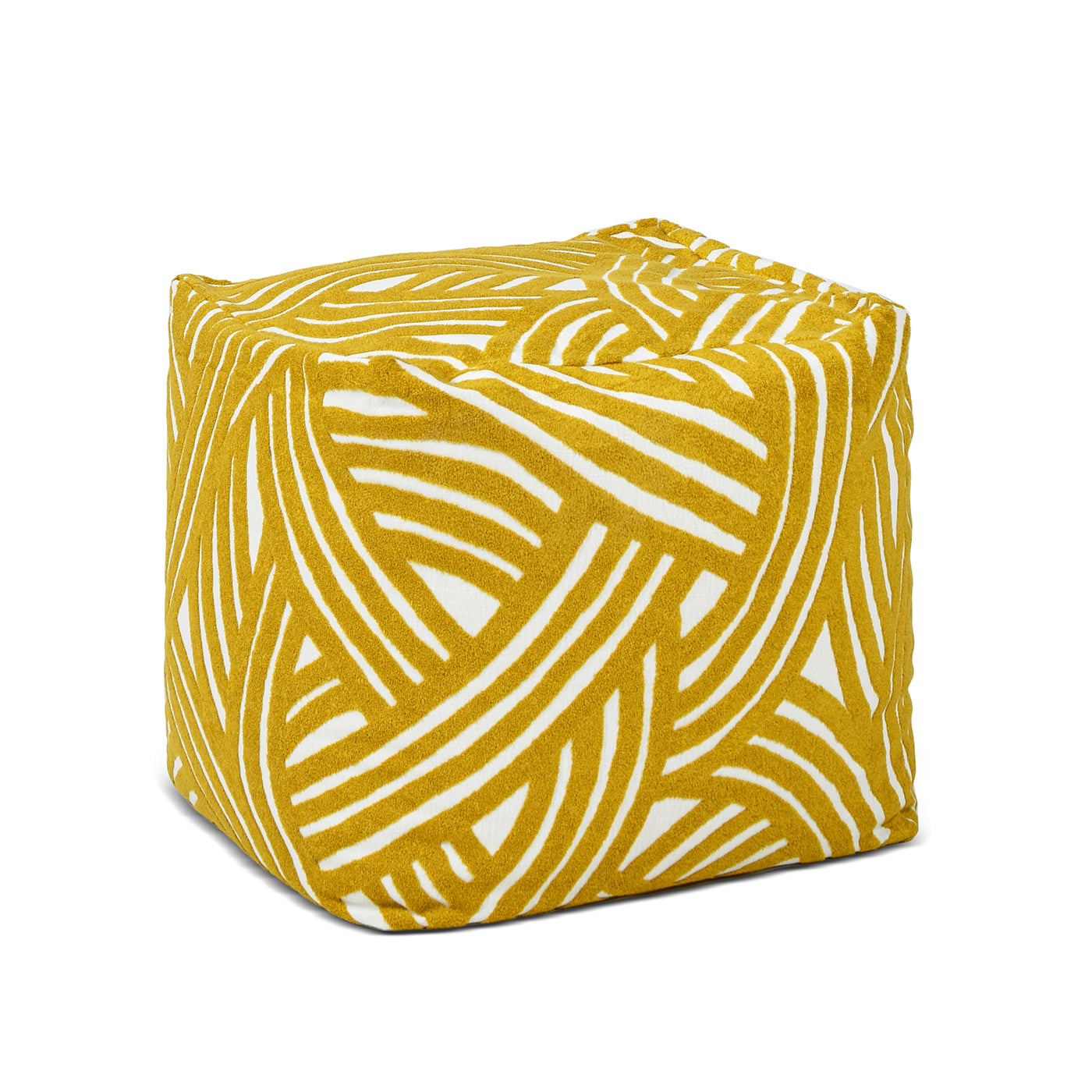 Upholstered Ottoman with Invisible Zipper