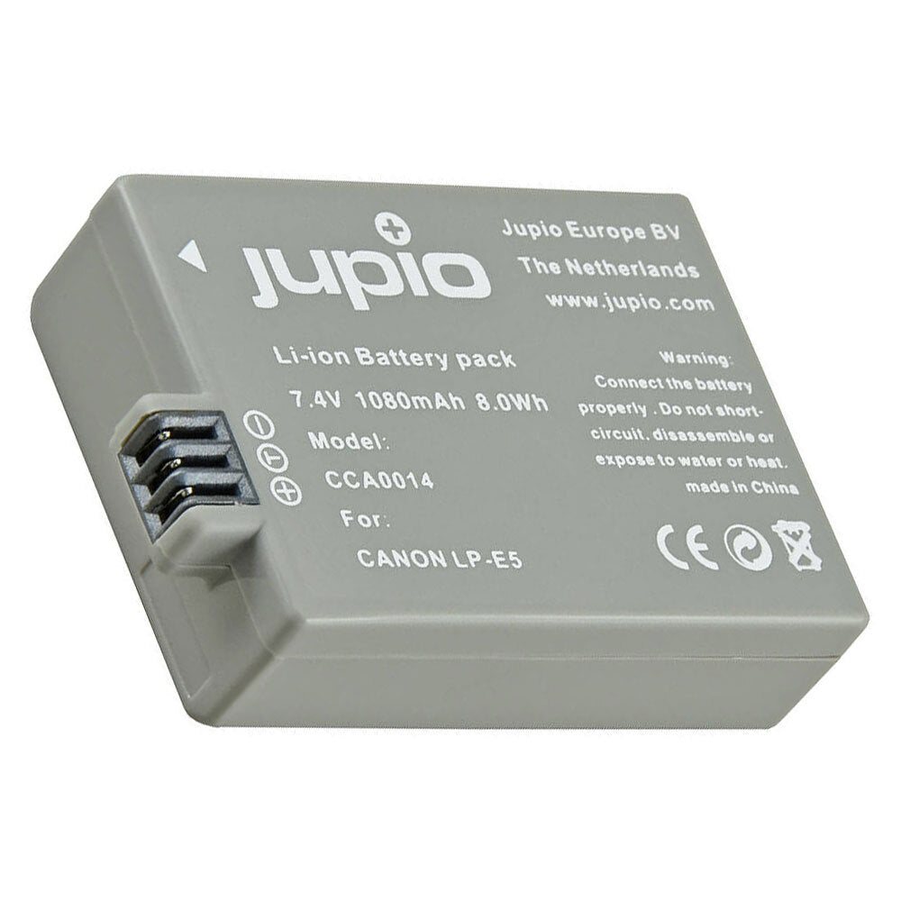 Jupio Li-Ion 7.4V 1080mAh Rechargeable Battery For Canon LP-E5/NB-E5 Camera