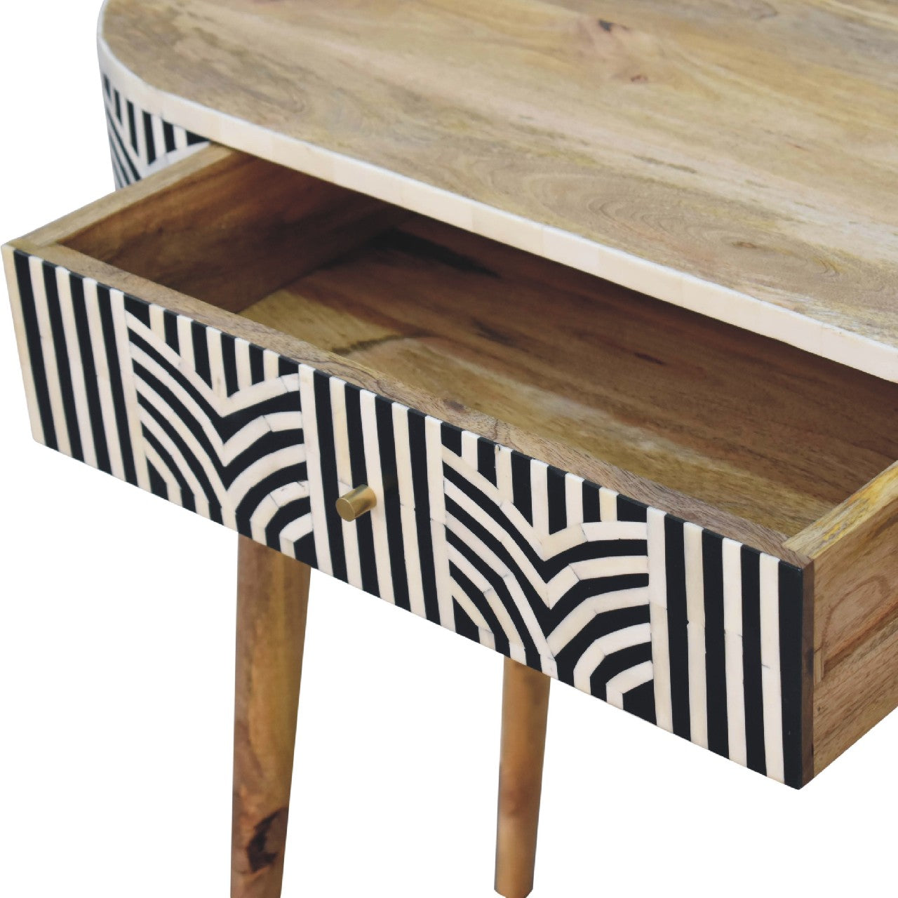 Blossomx Bone Inlay Console Table with Drawer