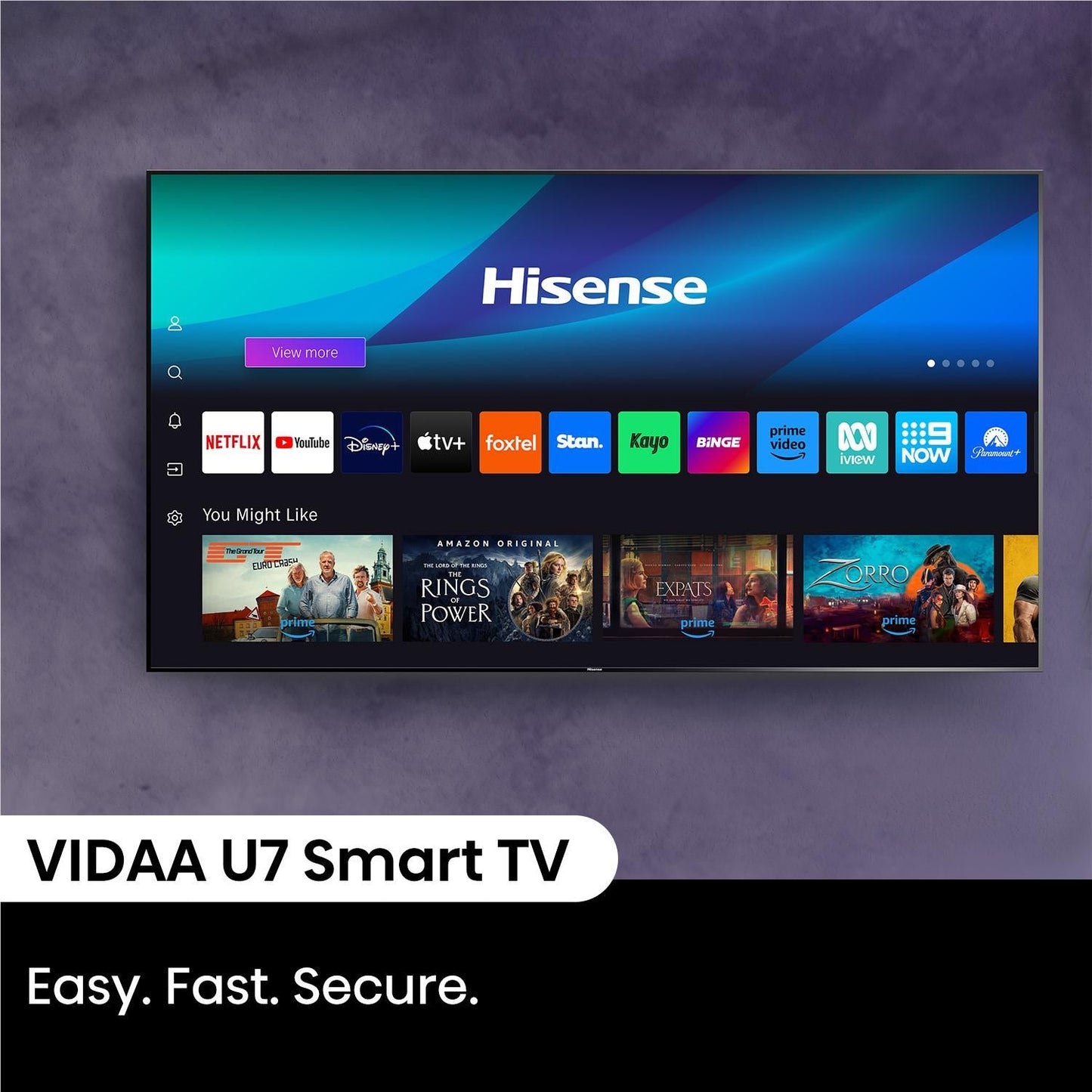 Hisense 75" U8NAU 4K  ULED QD Mini-LED PRO Smart TV [2024]