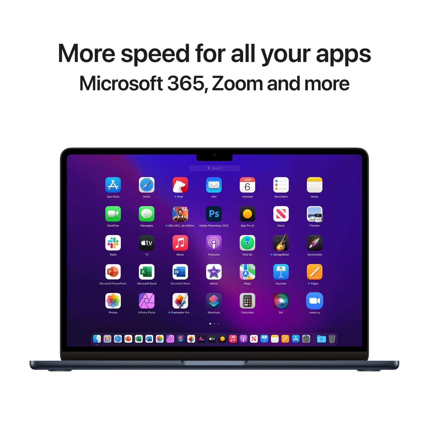 Apple MacBook Air 13-inch with M2 Chip, 256GB/16GB (Midnight)[2024]