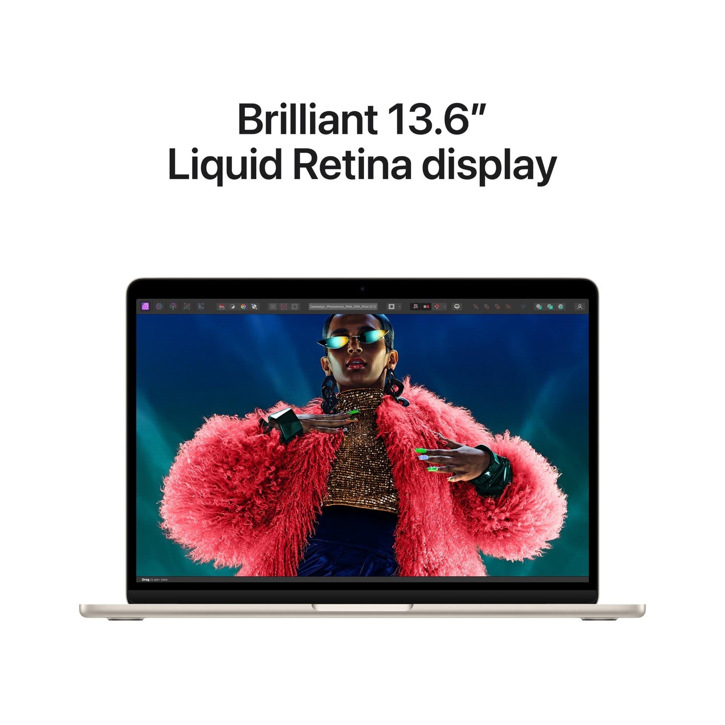 Apple MacBook Air 13-inch with M3 Chip, 256GB/16GB (Starlight)