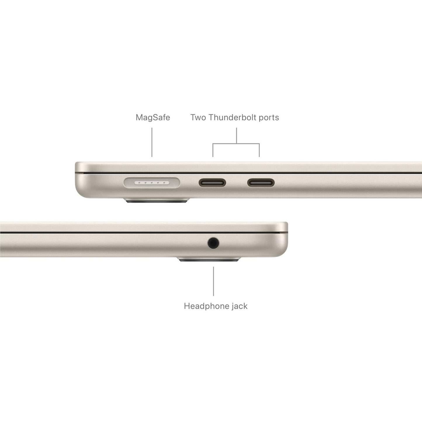 Apple MacBook Air 13-inch with M3 Chip, 256GB/16GB (Starlight)