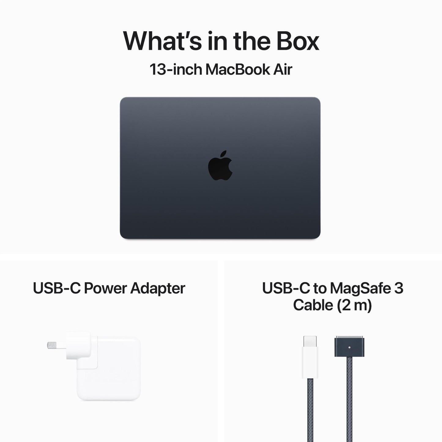 Apple MacBook Air 13-inch with M3 Chip, 256GB/16GB (Midnight)