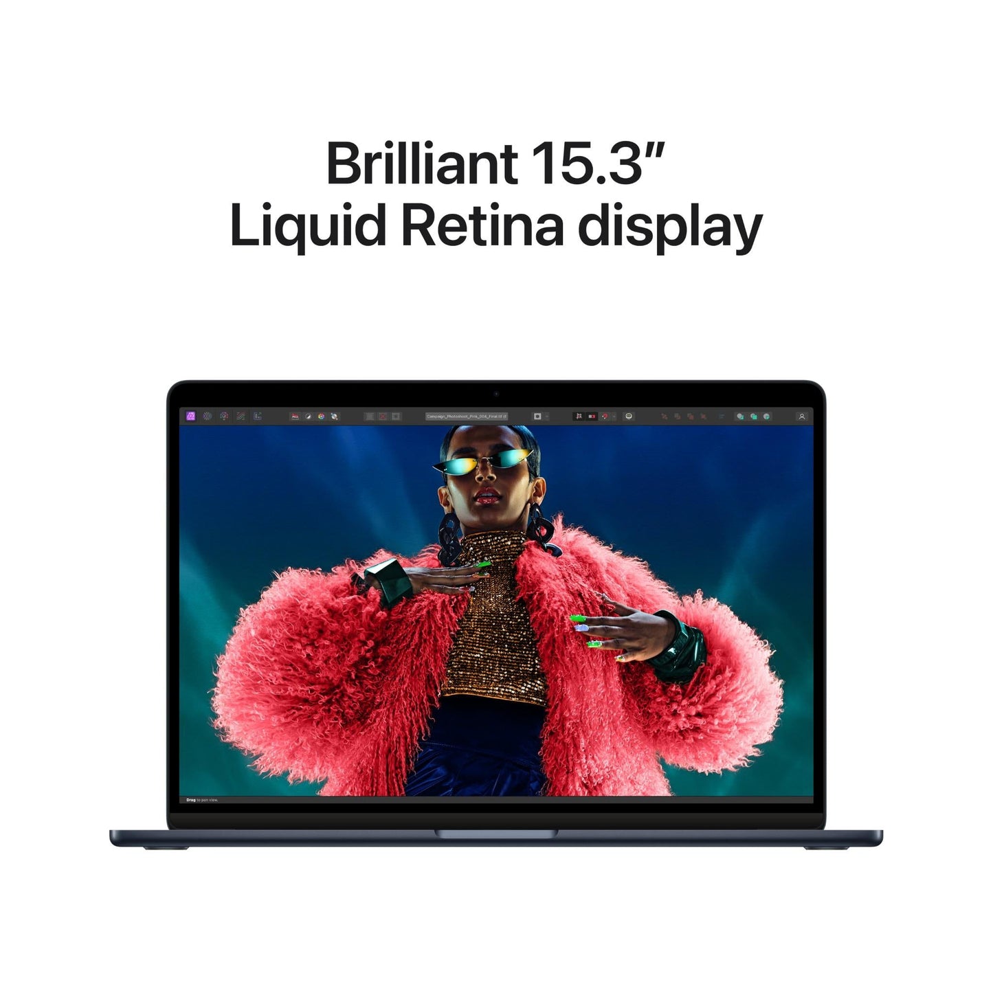 Apple MacBook Air 15-inch with M3 Chip, 256GB/16GB (Midnight)