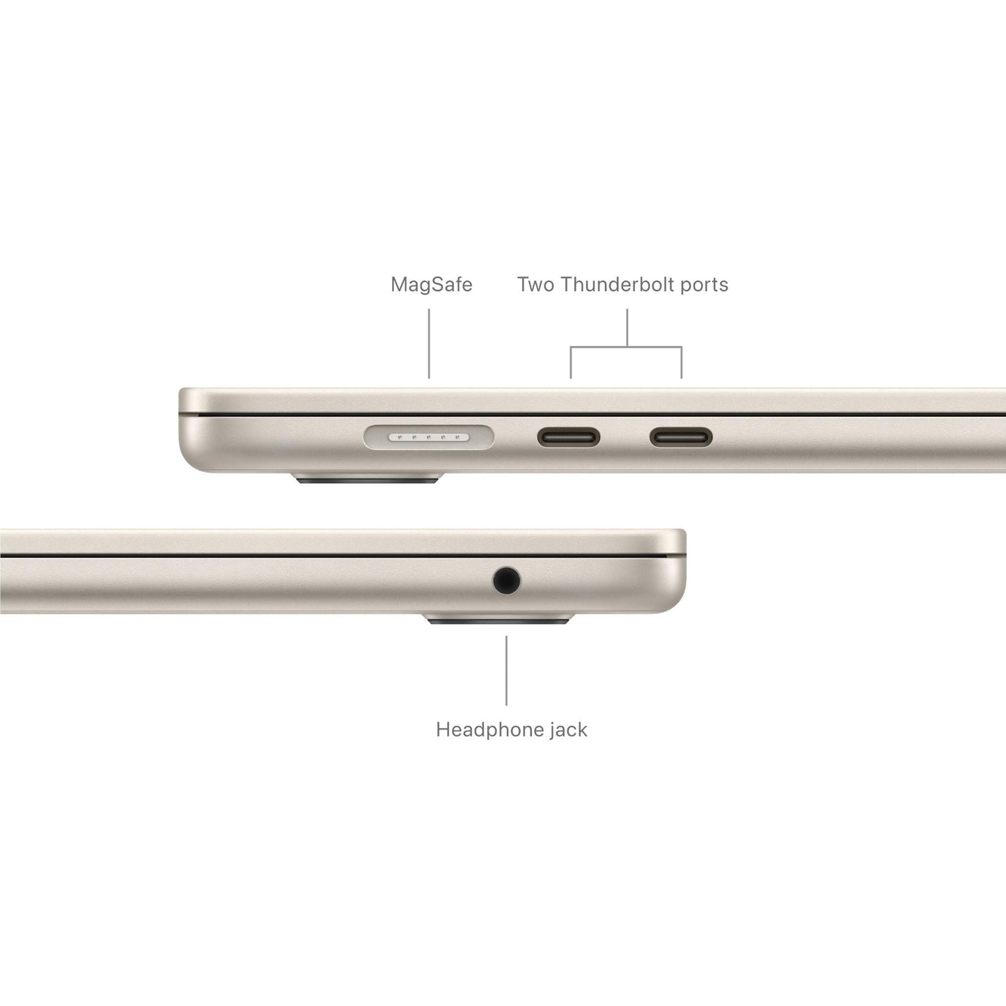 Apple MacBook Air 15-inch with M3 Chip, 512GB/24GB (Starlight)