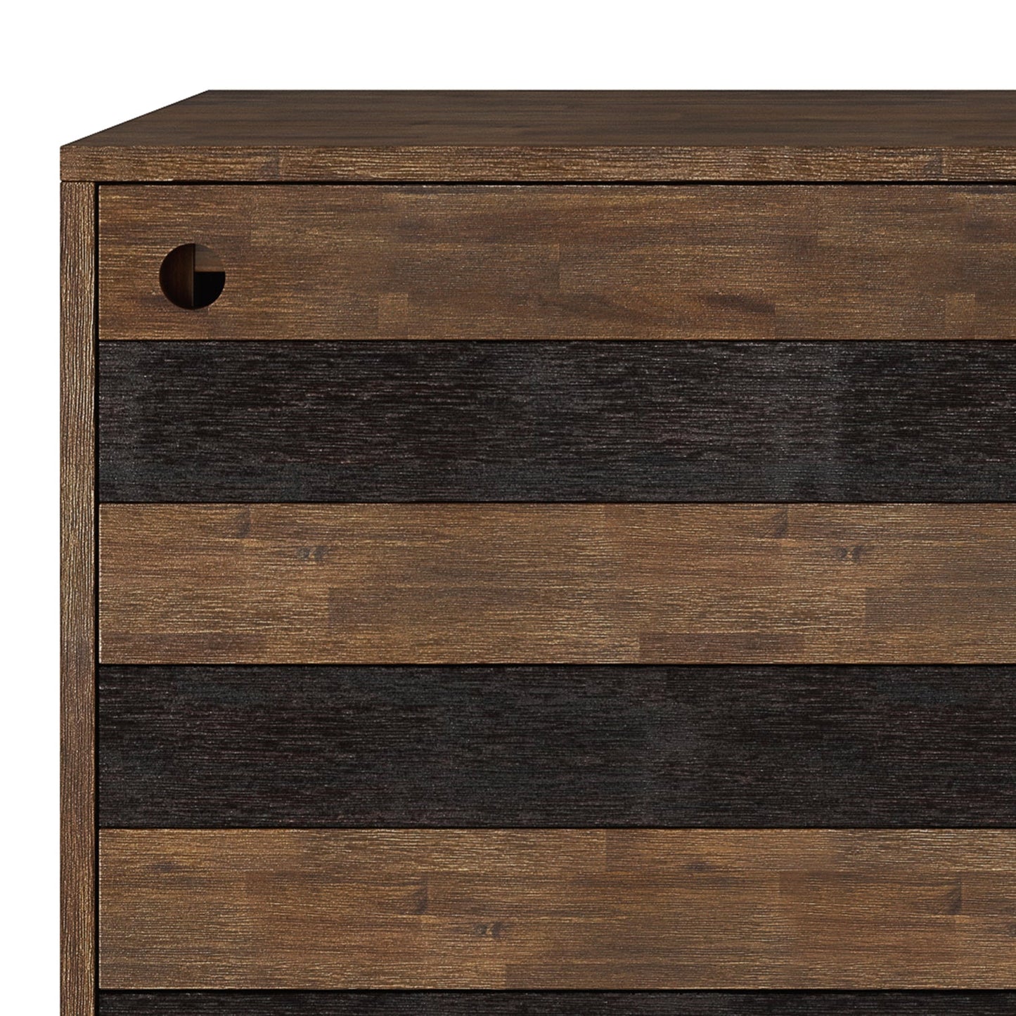 Storage Cabinet with Sliding Doors and 3 Drawers