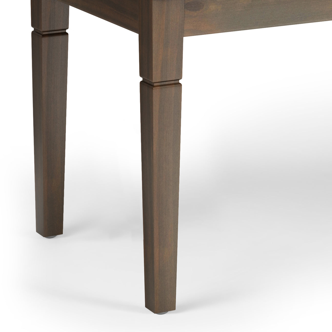 Hushed Upholstered Tufted Ottoman Bench with Carved Legs