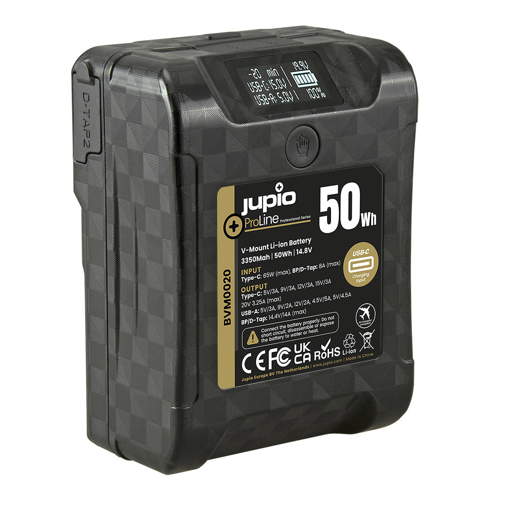 Jupio ProLine 50W/3350mAh Extreme V-Mount Li-Ion Battery For Camera