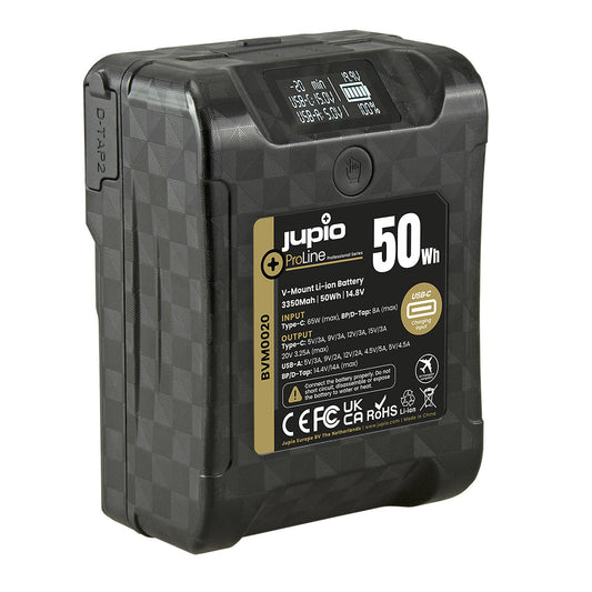 Jupio ProLine 50W/3350mAh Extreme V-Mount Li-Ion Battery For Camera