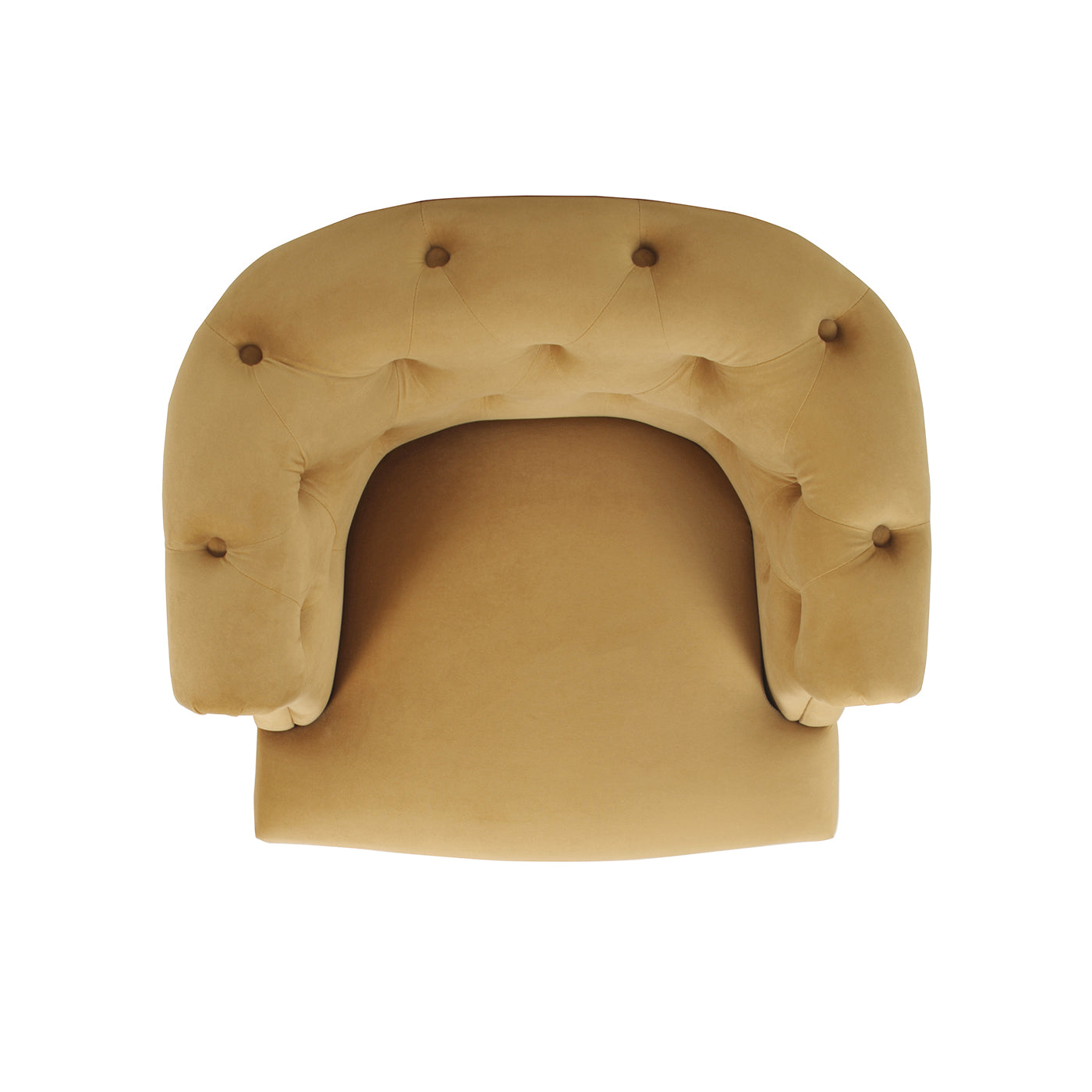 Comforts Upholstered Accent Chair with Recessed Arms and Barrel Design