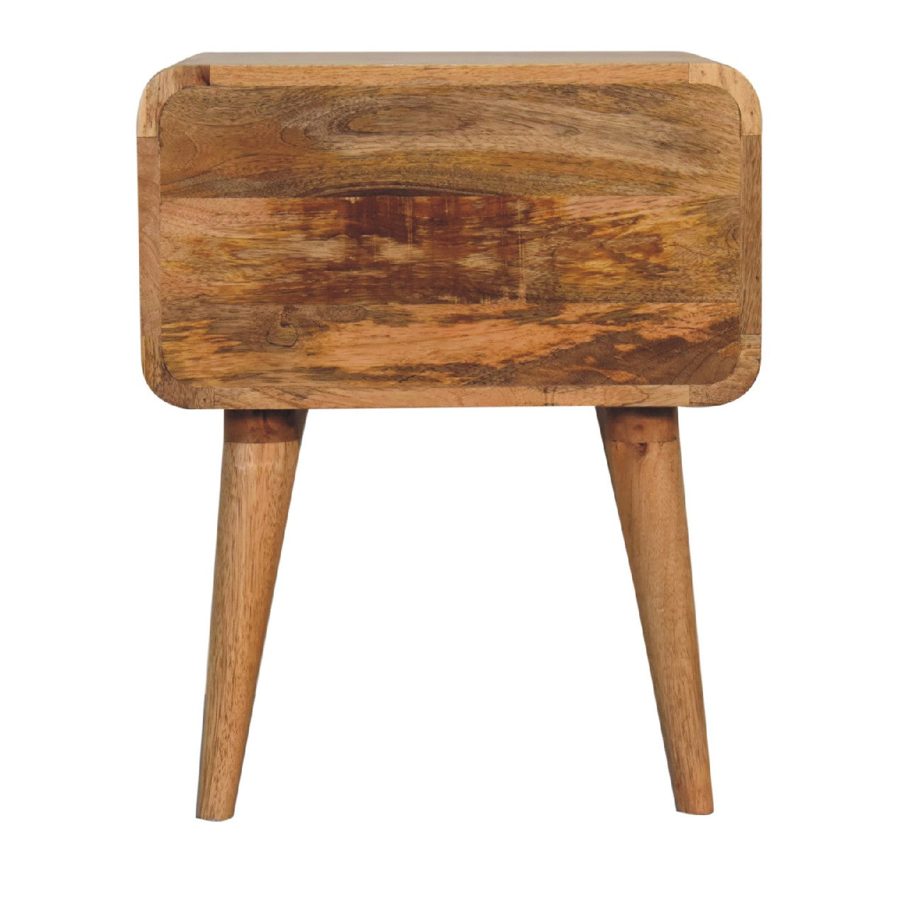 Wood and Rattan Bedside with 2 Drawers