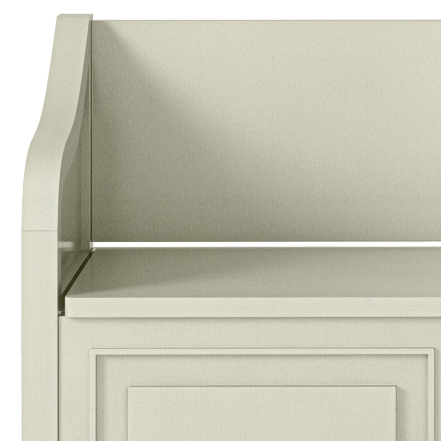 Lucidity Storage Bench with Lift-up Lids and Raised Panels