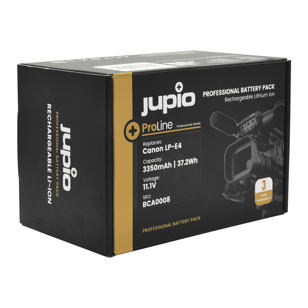 Jupio ProLine Li-ion 11.1V 3350mAh Battery For Canon LP-E4 Camera