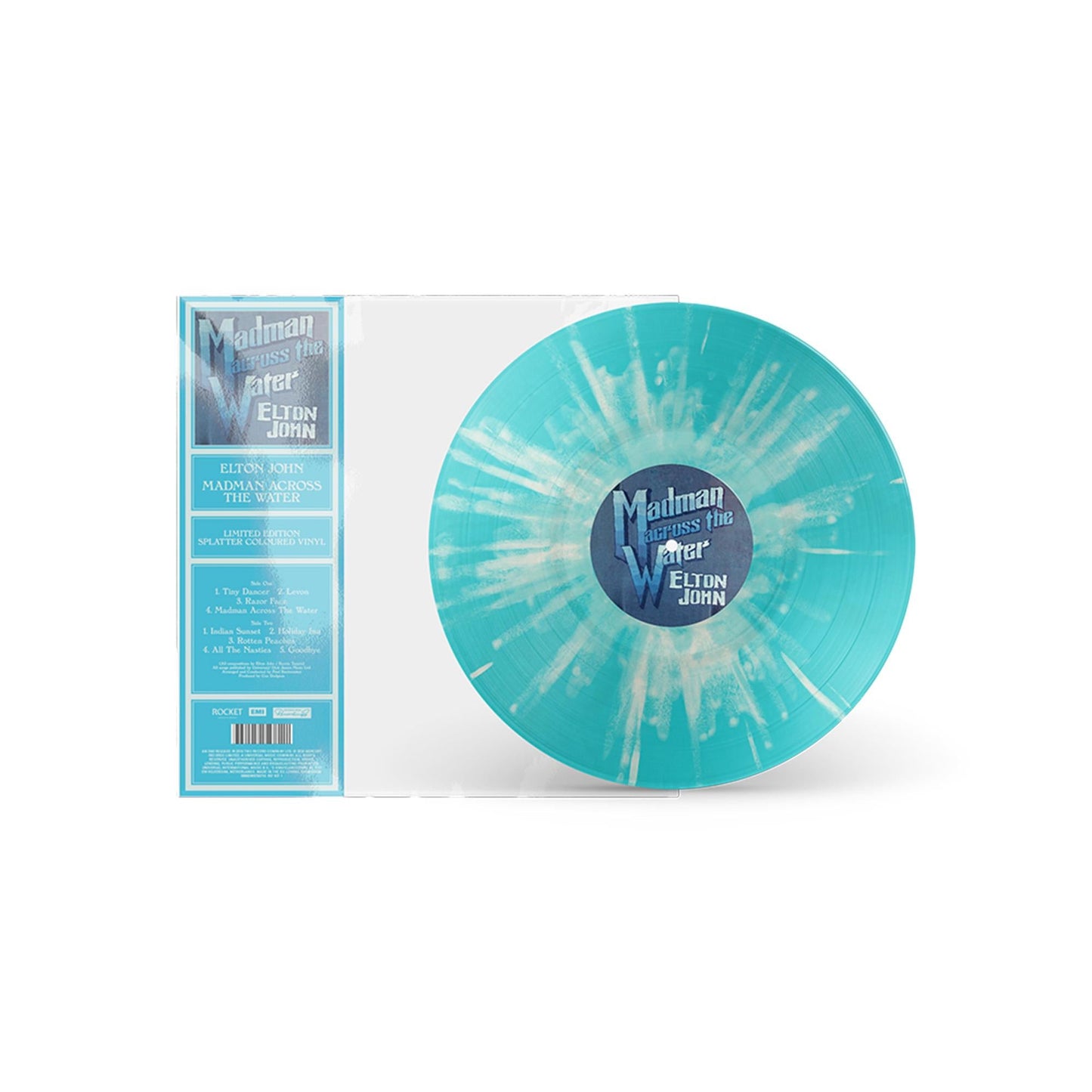 Madman Across The Water (Aqua / White Splatter Vinyl)
