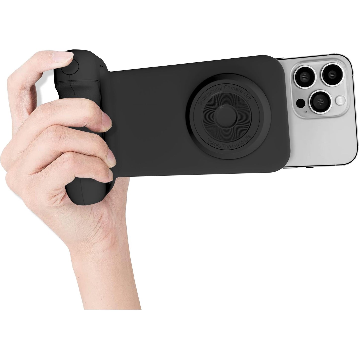 XCD Bluetooth Smart Phone Camera Grip and Charging Stand (Black)