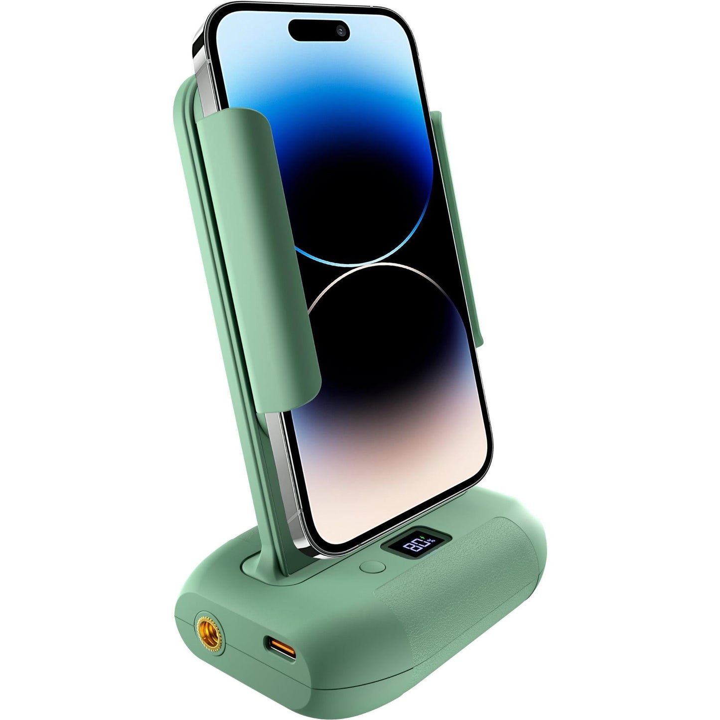 XCD Bluetooth Smart Phone Camera Grip and Charging Stand (Green)