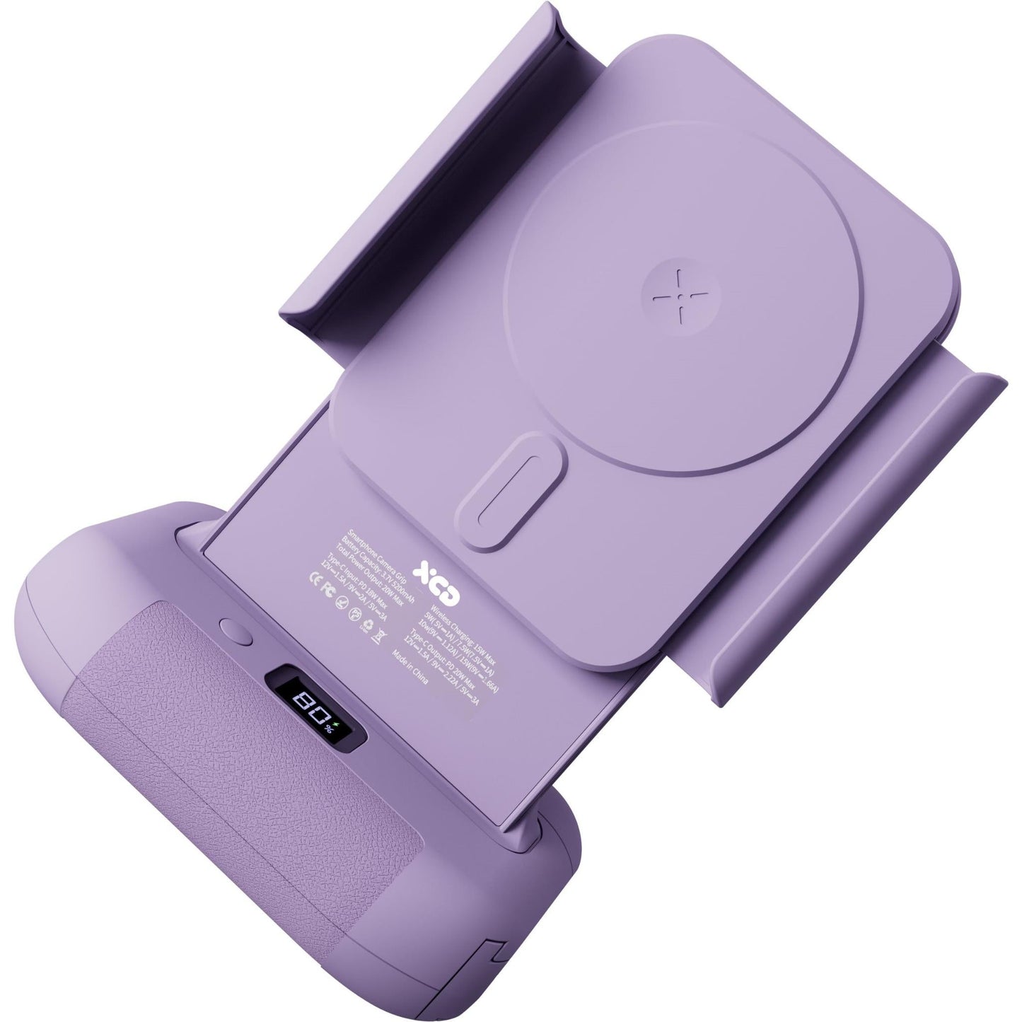 XCD Bluetooth Smart Phone Camera Grip and Charging Stand (Purple)