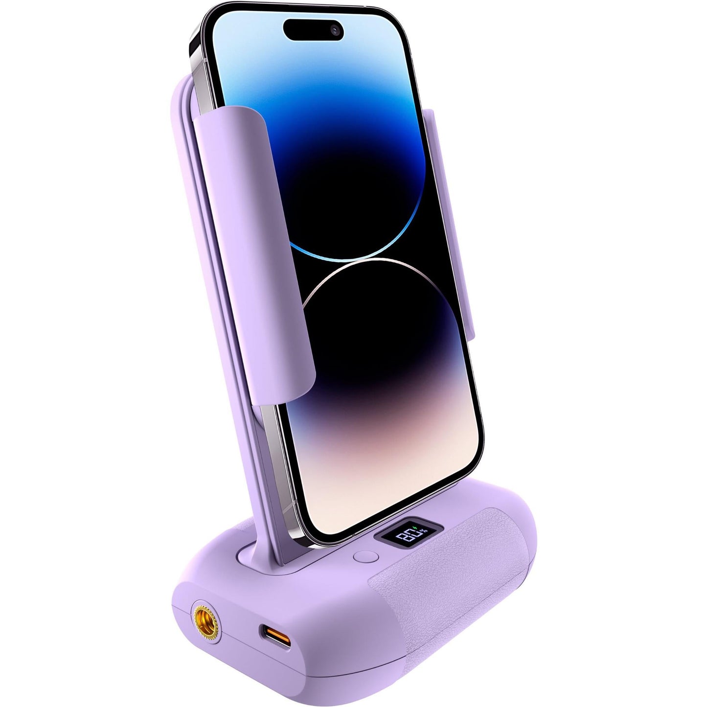 XCD Bluetooth Smart Phone Camera Grip and Charging Stand (Purple)