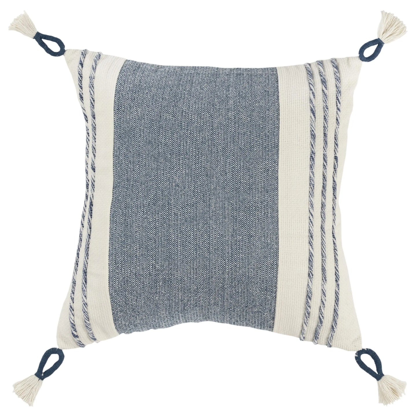 Woven Color Block Throw Pillow