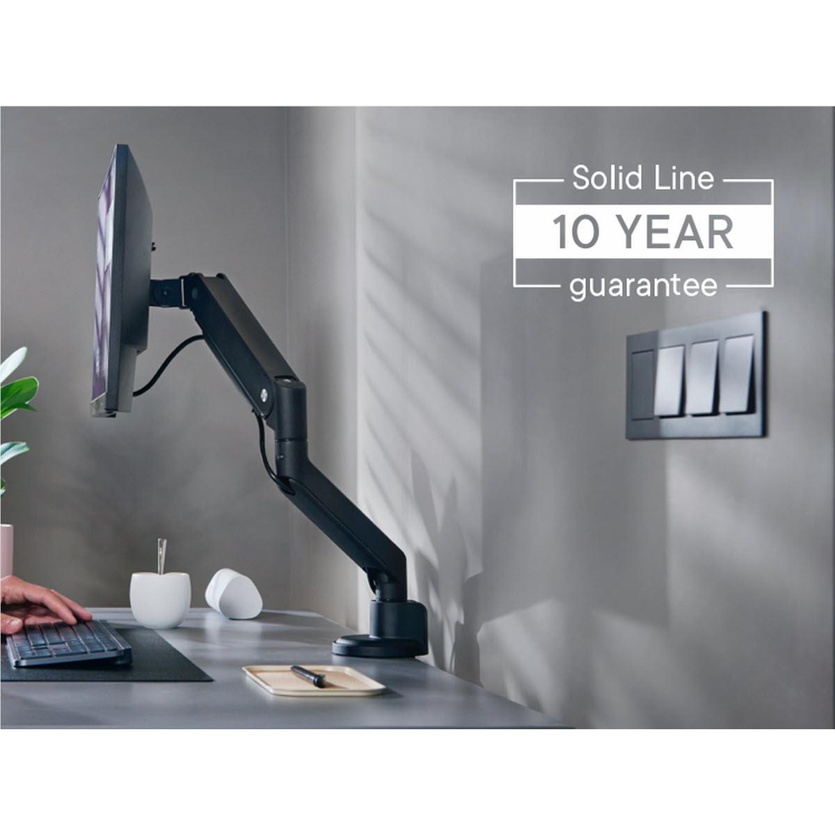 One For All Solid series Single Monitor Arm (Black)
