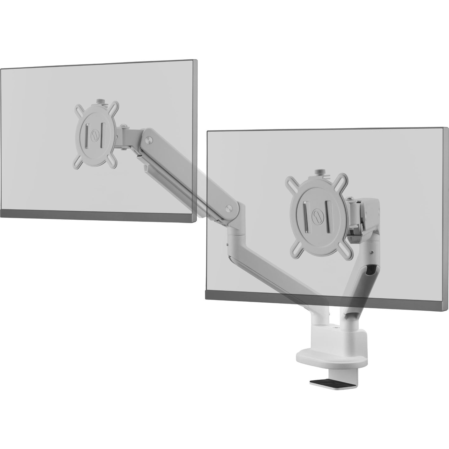 One For All Solid series Dual Monitor Arm (White)