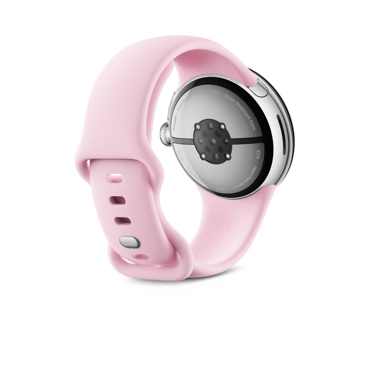 Google Pixel Watch 3 LTE 41mm (Silver with Rose Quartz Active Band)